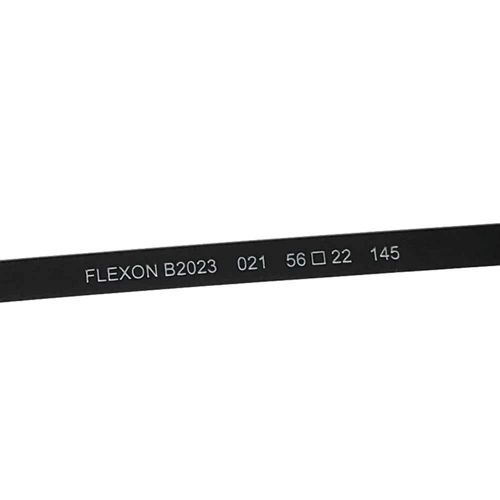 Flexon Eyeglasses Frames B2023 021 Gray Horn Square Full Rim 56-22-145